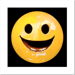 Retro Metal Open Smiley Face 03 Posters and Art